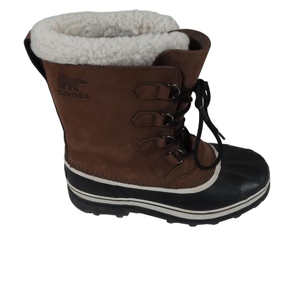 Sorel Caribou Waterproof Burno Leather Winter Boot Removable Lining Men\'s 12 main image 9